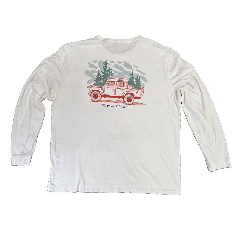 Vineyard Vines Jeep Gladiator Long Sleeve Tshirt 2XB Cotton RARE Big & Tall
